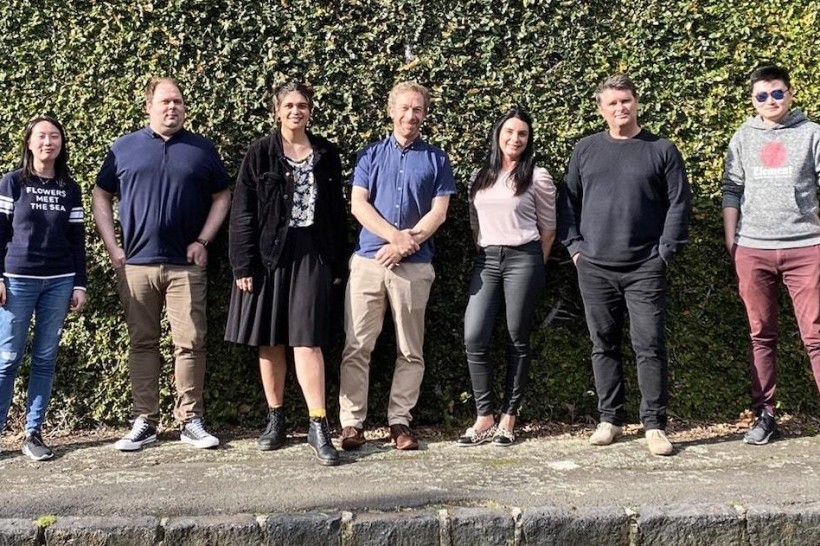 Seven members of Central Station's team.