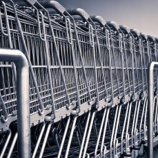 Shopping carts.