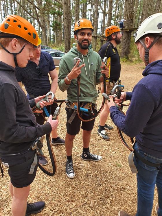 The SiteTeam team out for a treetops adventure.