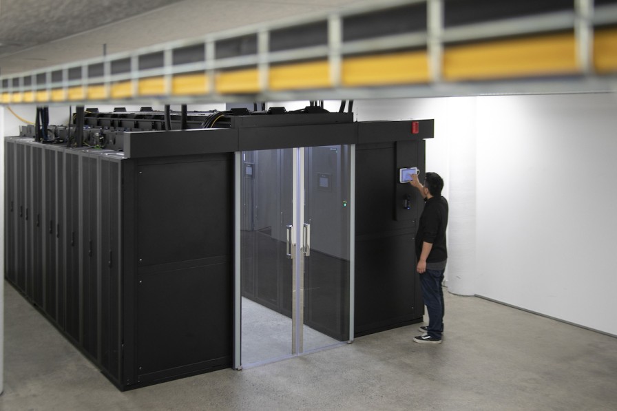 SiteHost's self-contained, temperature controlled data centre.
